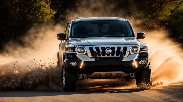 Nissan car image enhanced with Depix AI