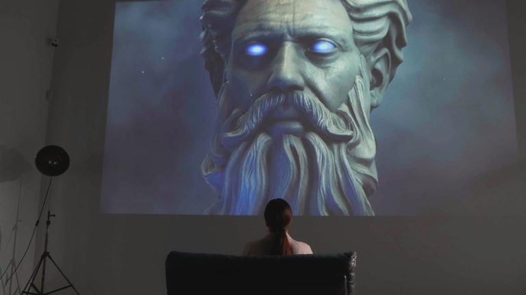 Live interaction with Zeus AI persona