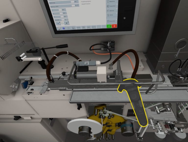 detailed 3D equipment screen