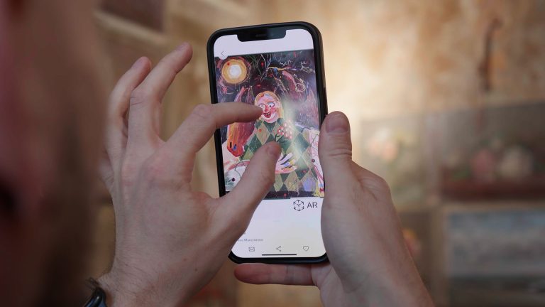 screens from AR mobile app