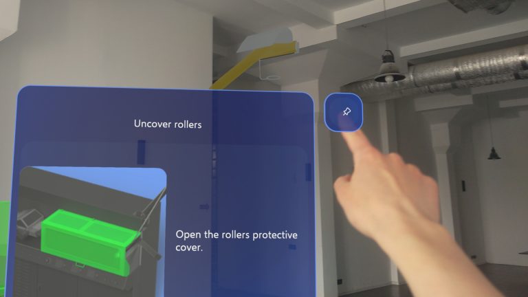 screens from MR training session menu
