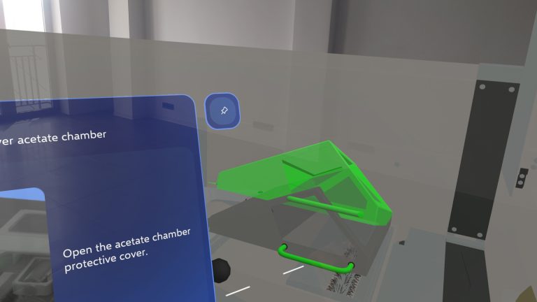 screens of 3D elements in MR