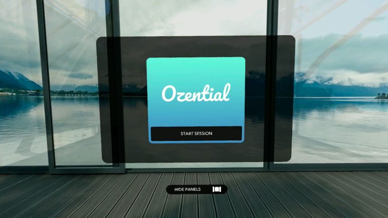 screens from VR meditation app