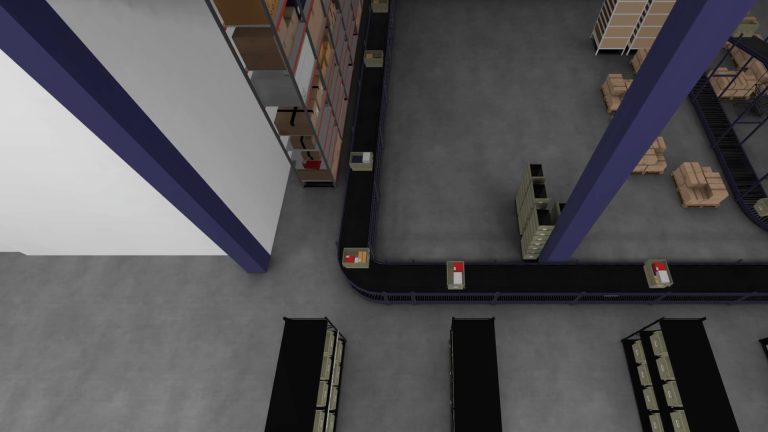 screens from VR training assembly line
