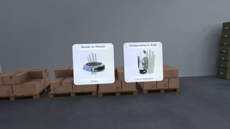 screen from VR training menu
