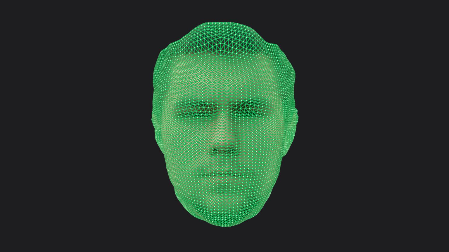 3D mesh of human face