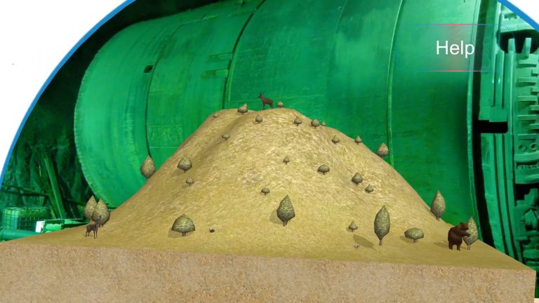 a screen of a 3D object in AR