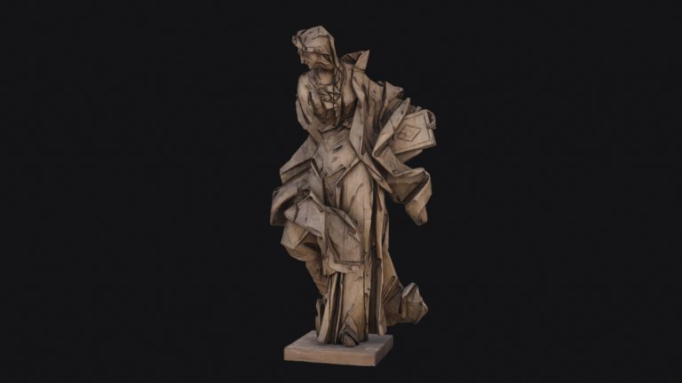 screens from VR application 3D representation of Pinsel's work