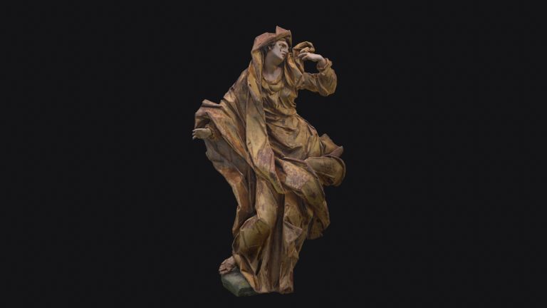 screens from VR application 3D representation of Pinsel's work