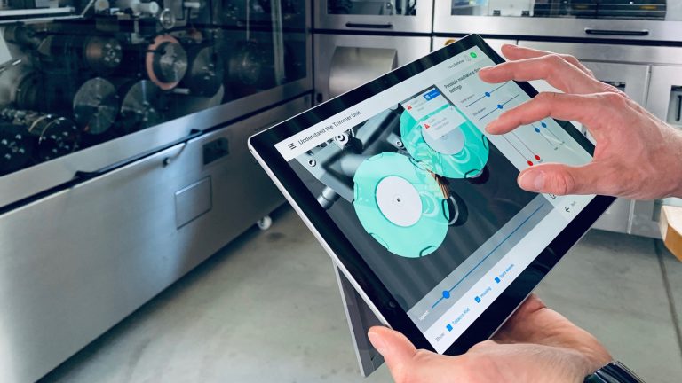 screens of Digital Academy on tablet