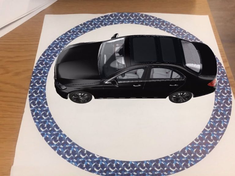 3D car model in AR application