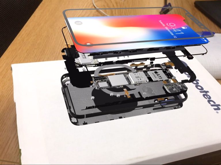 screens from AR application