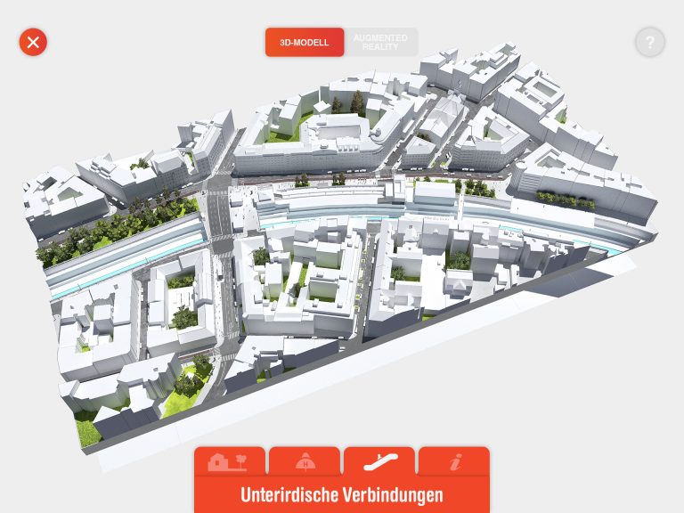 3D model of Vienna's metro station