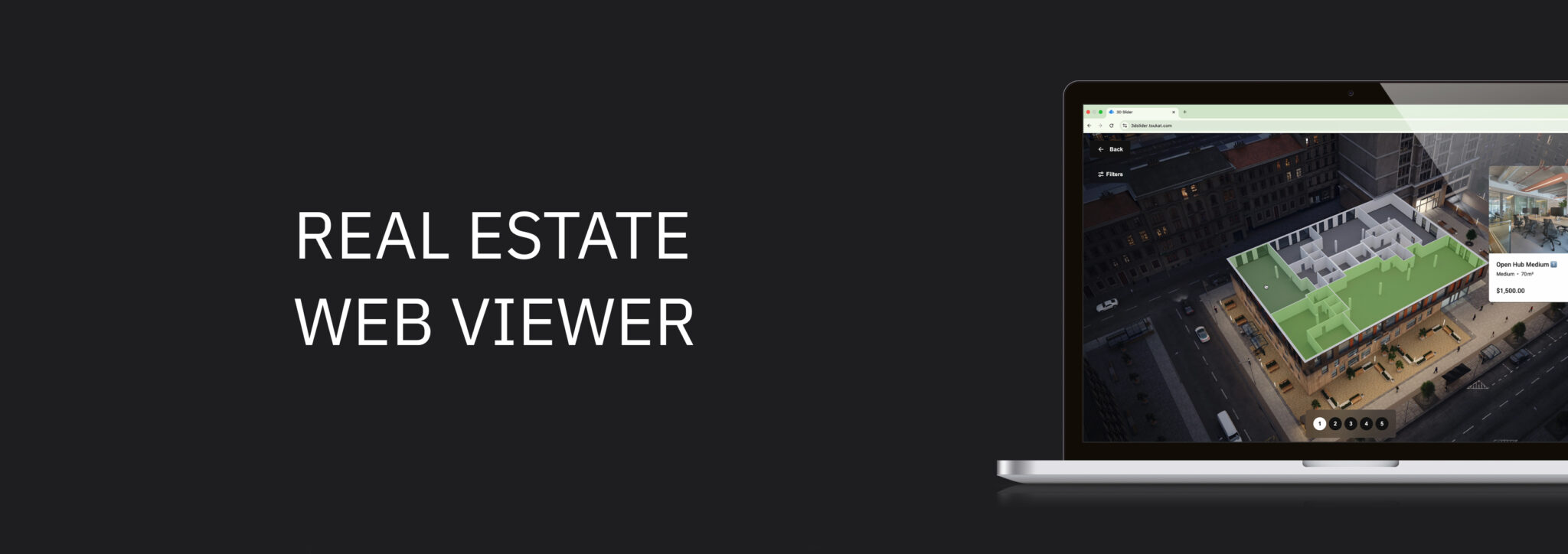 Digital twin of business center in web video thumbnail