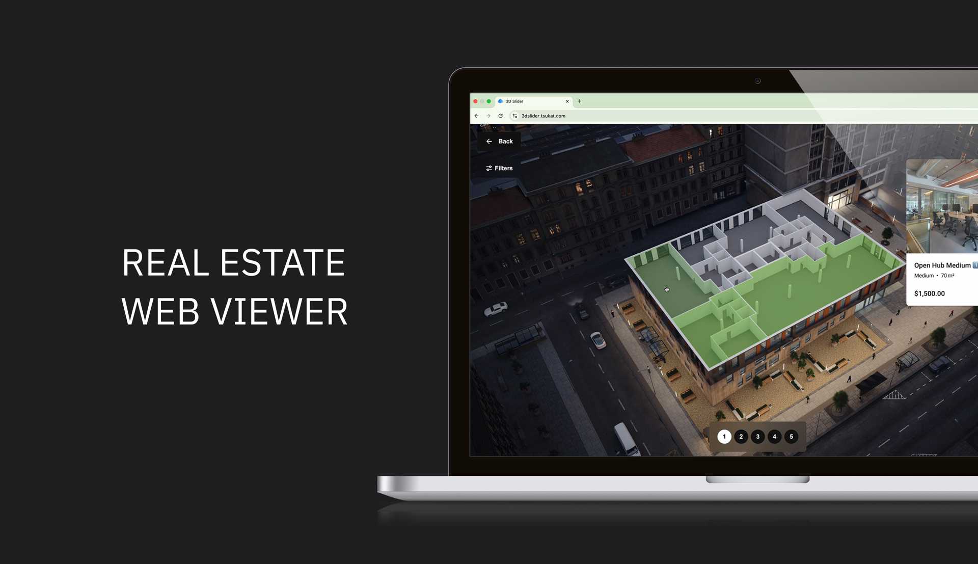 Digital twin of business center in web main thumbnail